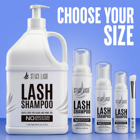 STACY LASH Eyelash Extension Shampoo usage demonstration