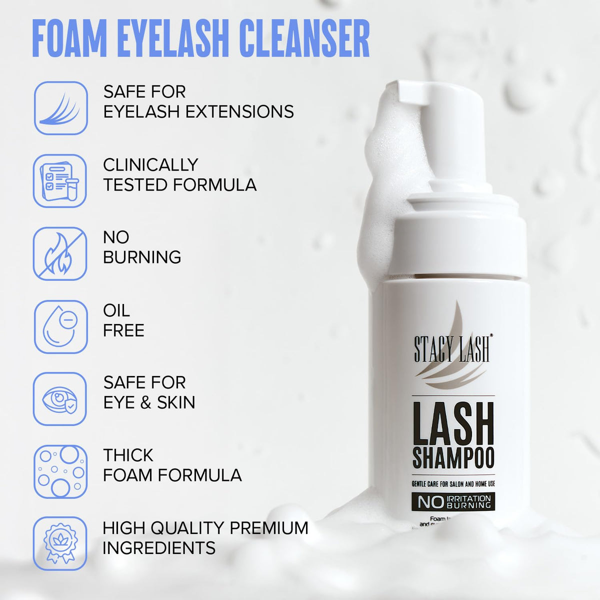 STACY LASH Eyelash Extension Shampoo with foaming action