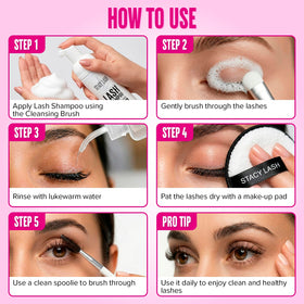 STACY LASH Lash Shampoo 100ml bottle front view
