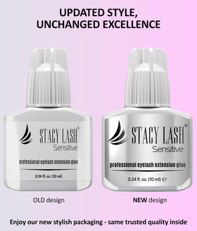 STACY LASH Sensitive Eyelash Extension Glue 10ml with glue ring