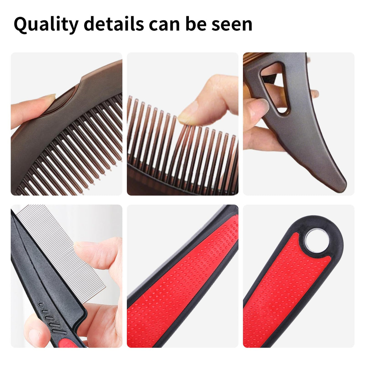Stainless steel fine tooth comb from AMZWISH Dandruff Comb Set