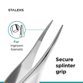 Staleks PODO 10 Podology Tweezers on a clean surface