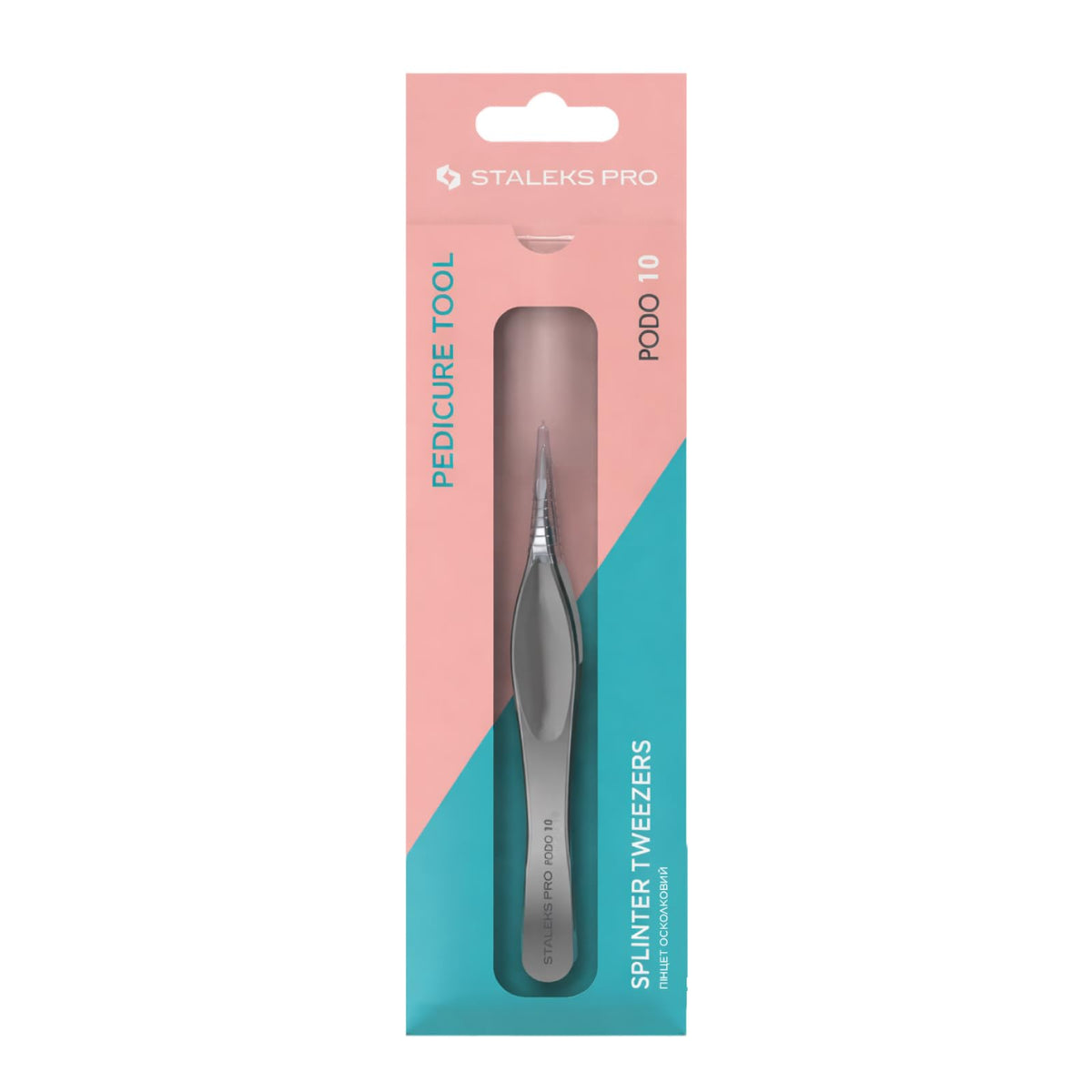 Staleks PODO 10 Podology Tweezers side view showing ergonomic handle