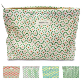 STARDW Floral Makeup Bag front view with floral design