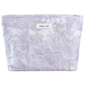 STARDW Floral Makeup Bag front view with zipper