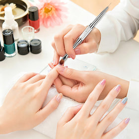 starfa lab nail art brush set on a workspace