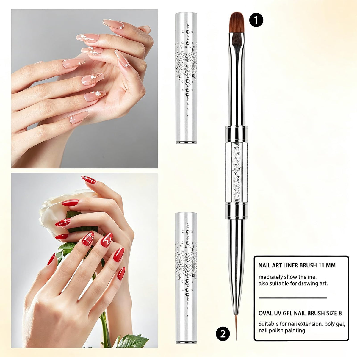 starfa lab Nail Art Liner Brush 11 mm detail