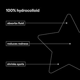 Starface Hydro-Star® Black Hydrocolloid Pimple Patch in use