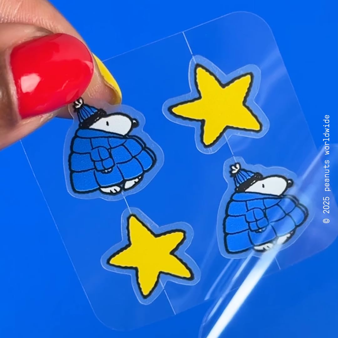 Starface Hydro-Star® Blue Snoopy Compact opened with patches visible