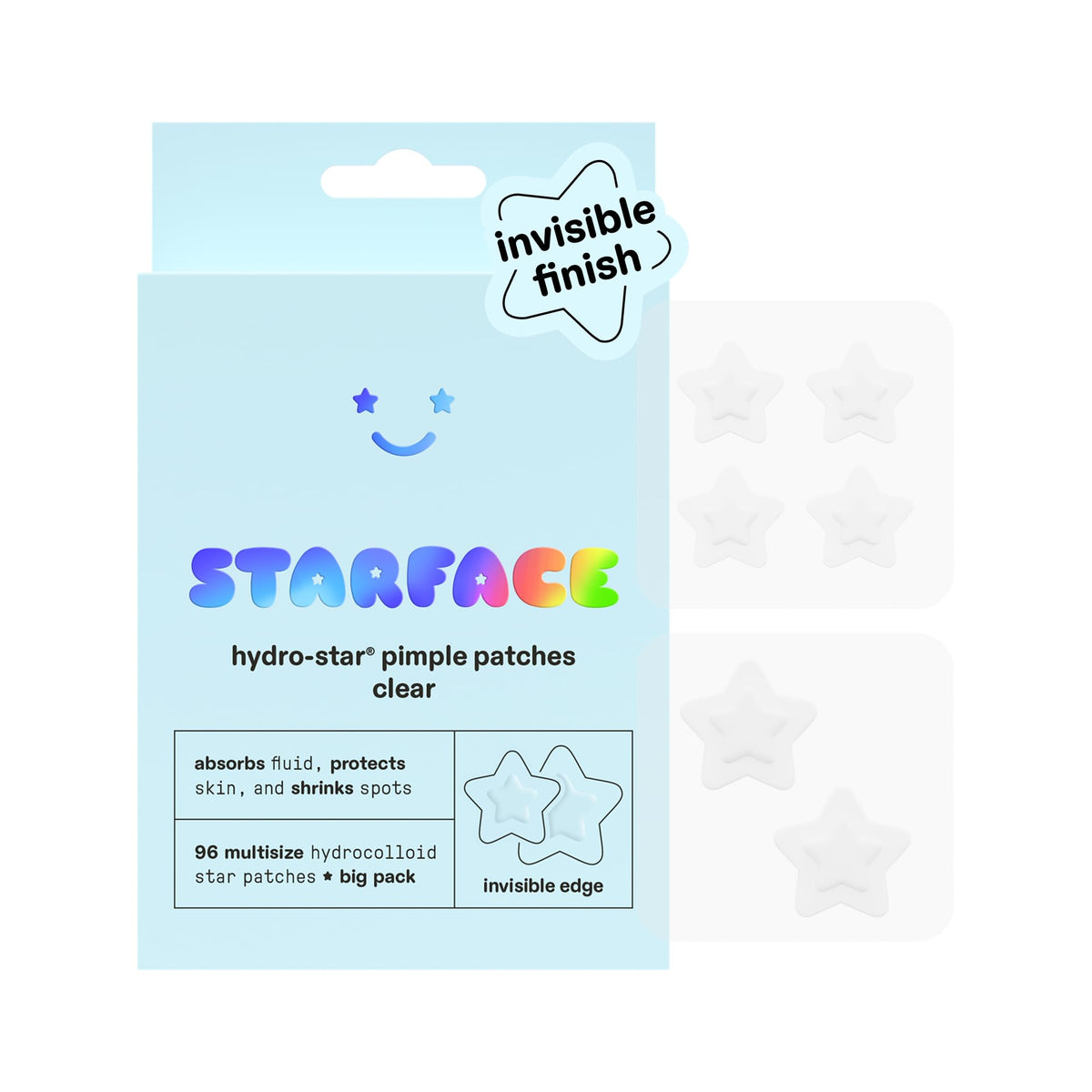 Starface Hydro-Star Clear Hydrocolloid Pimple Patch pack front view