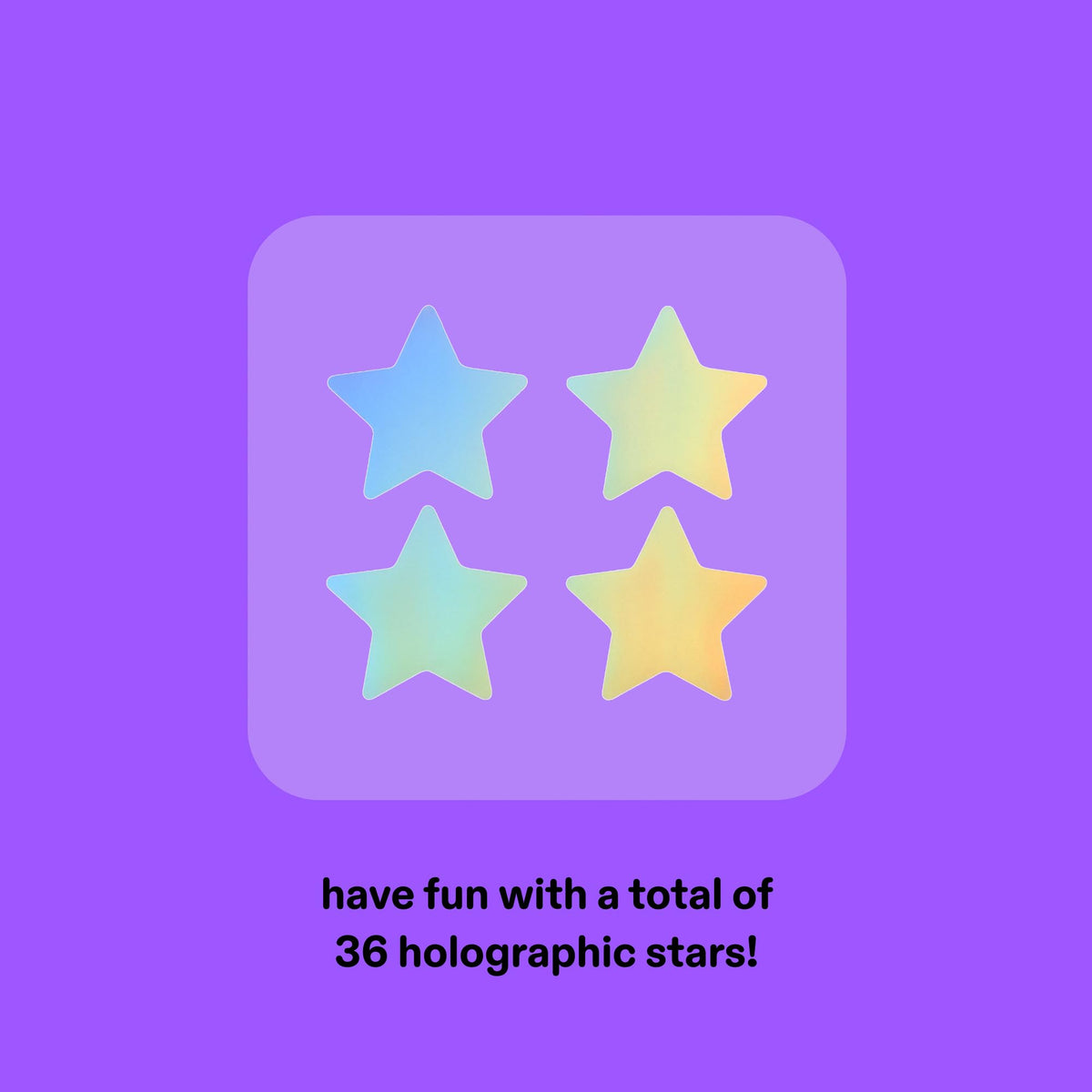 Starface Hydro-Star® Holographic Pimple Patch back view with ingredients