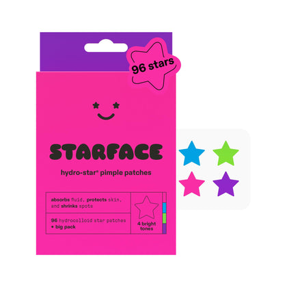 Starface Hydro-Star Party Pack front view with colourful patches