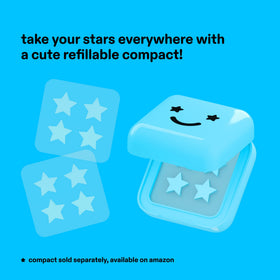 Starface Hydro-Star® patches on a bathroom counter