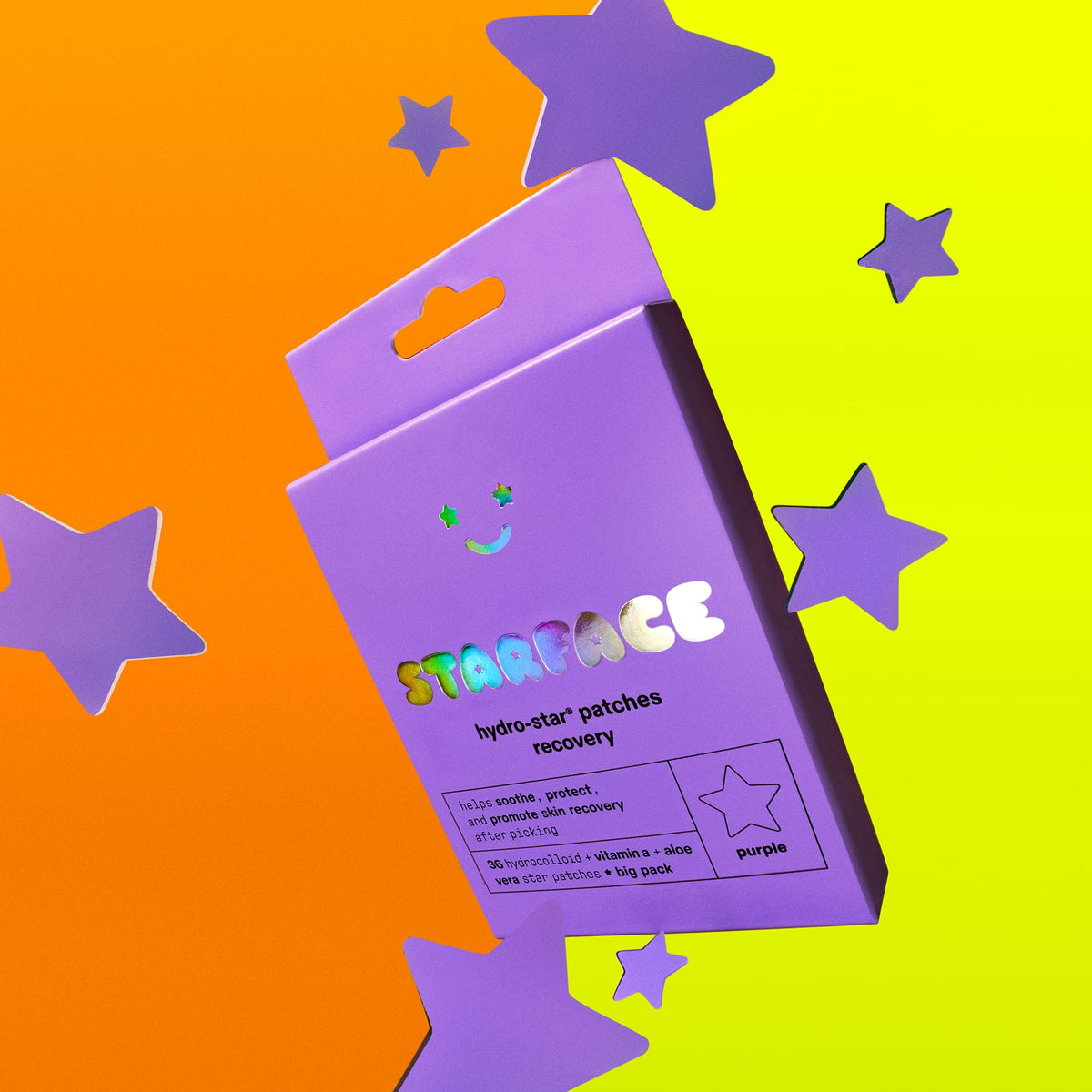 Starface Hydro-Star Recovery Pimple Patch side view showcasing the packaging