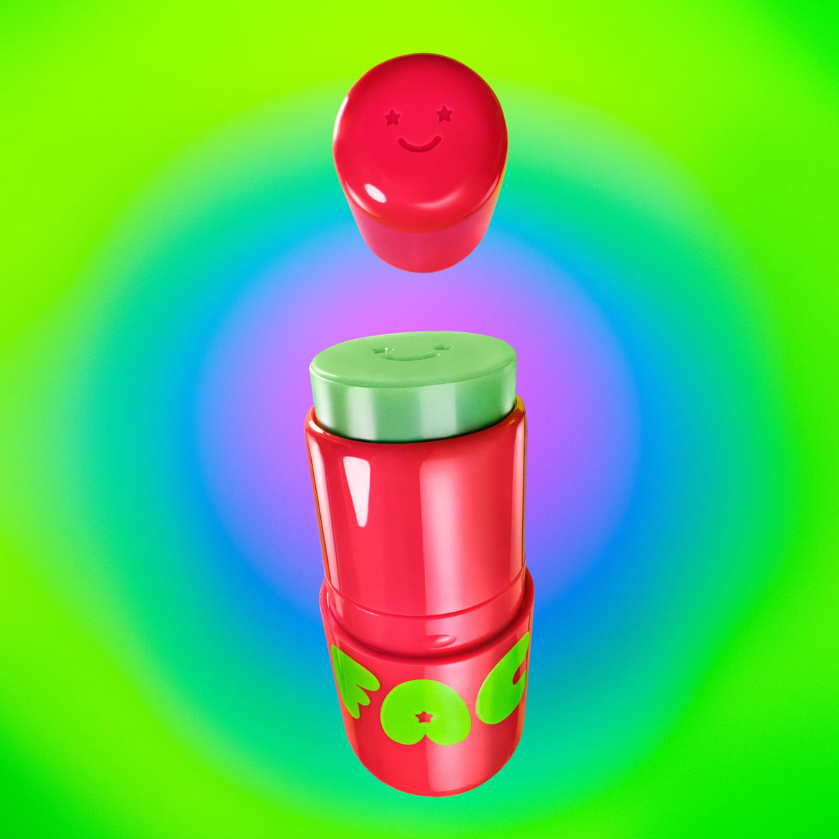 Starface Star Balm Watermelon Squeeze Hydrating Lip Balm on a table