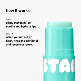 Starface World Star Balm® Magic Mint Hydrating Lip Balm texture close-up