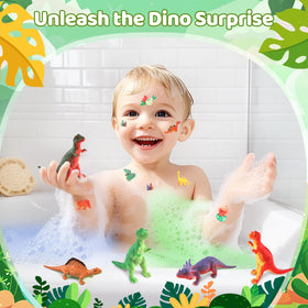 STARYAR bath bombs with surprise dinosaur toys inside