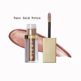 stila eye shadow applicator with glittery texture close-up