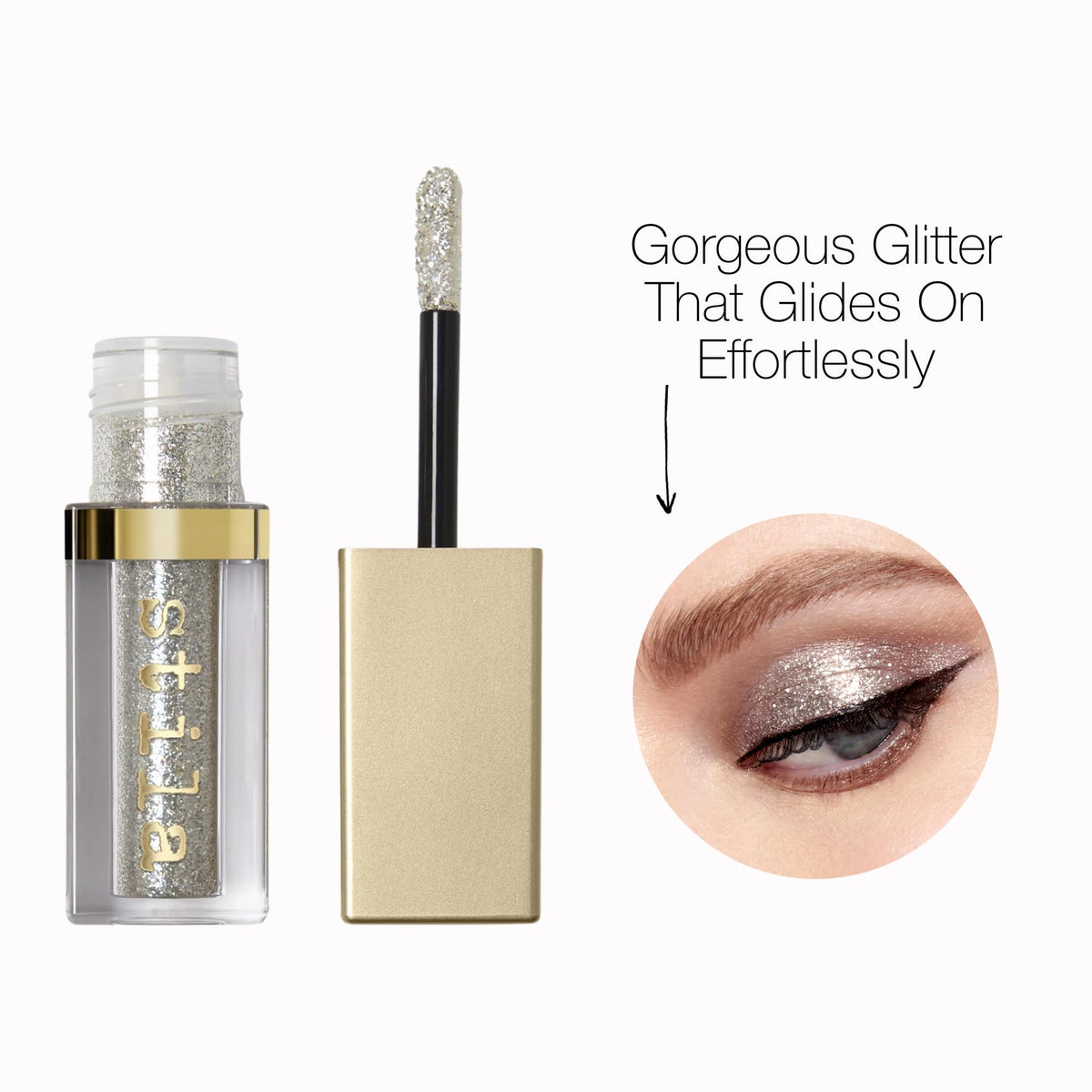 stila eye shadow swatch on skin