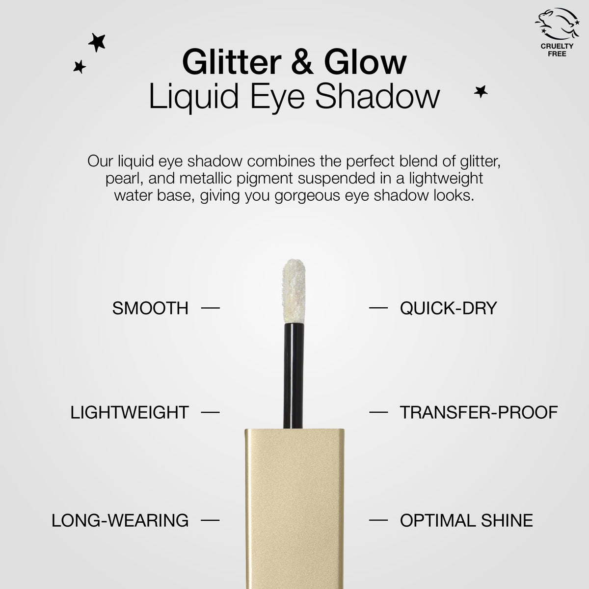 Stila Glitter and Glow Eye Shadow packaging display