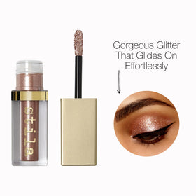 stila Glitter & Glow Liquid Eye Shadow Rose Gold Retro in packaging