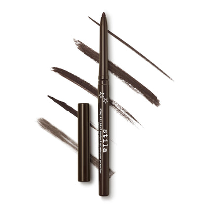 stila Stay All Day Gel Eyeliner Damsel Dark Brown front view