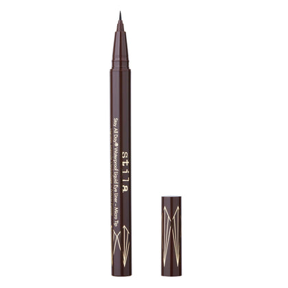 stila Stay All Day Liquid Eye Liner Micro Tip in Dark Brown front view