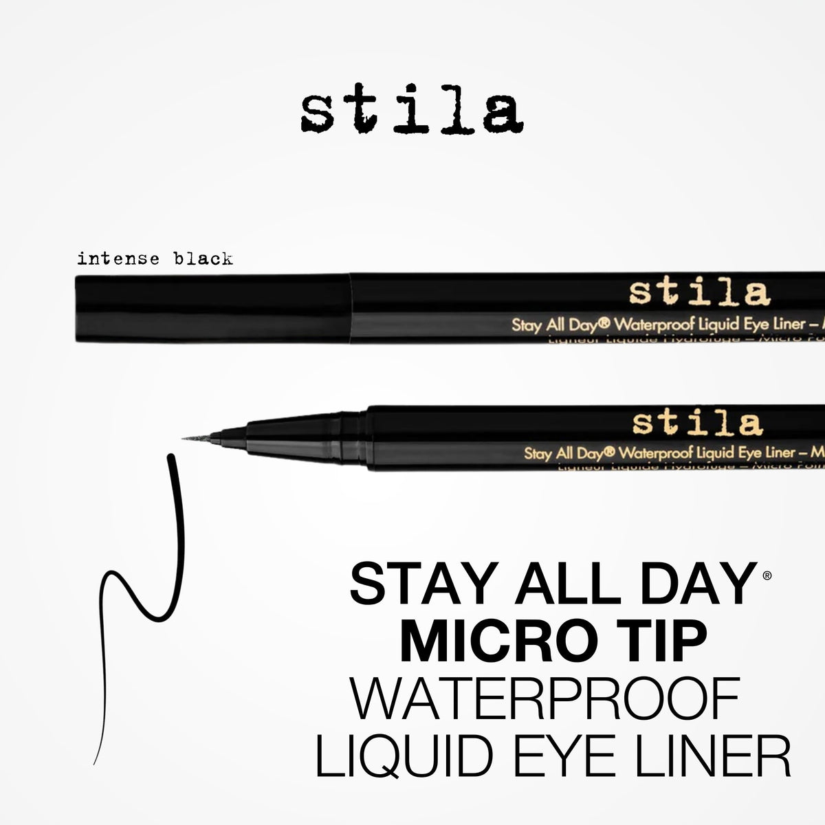 stila Stay All Day Waterproof Liquid Eye Liner micro tip close-up