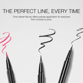 stila Waterproof Liquid Eyeliner Stay All Day Dark Brown in makeup setup