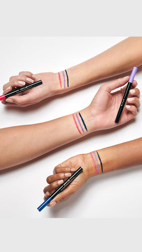 stila Waterproof Liquid Eyeliner Violet Haze in makeup bag