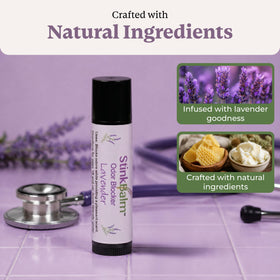 StinkBalm Lavender balm in a pocket