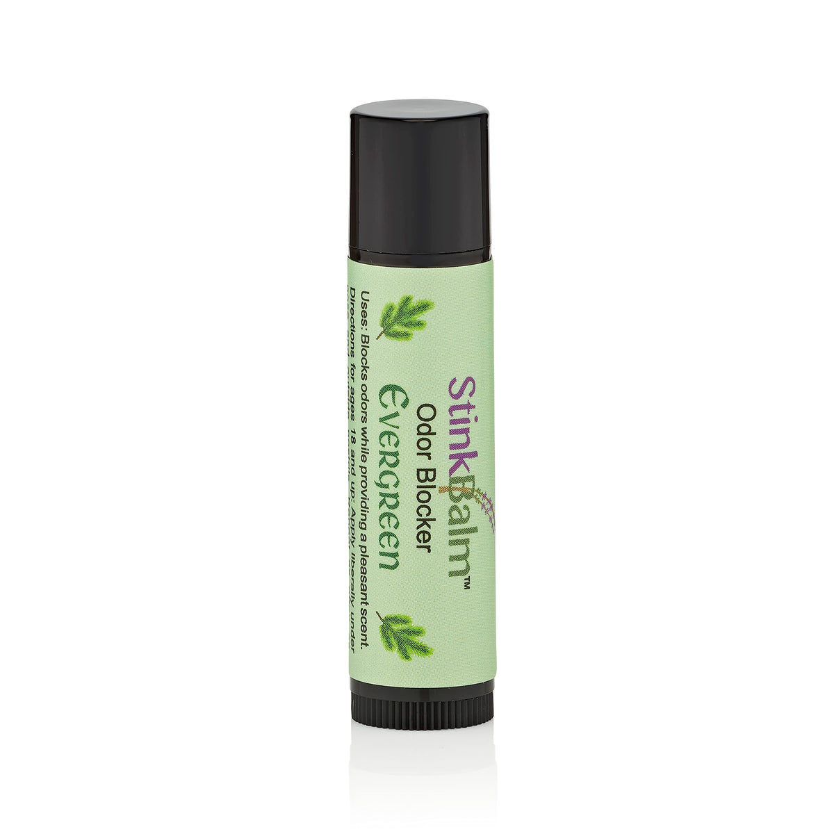 StinkBalm Odor Blocker application under the nose