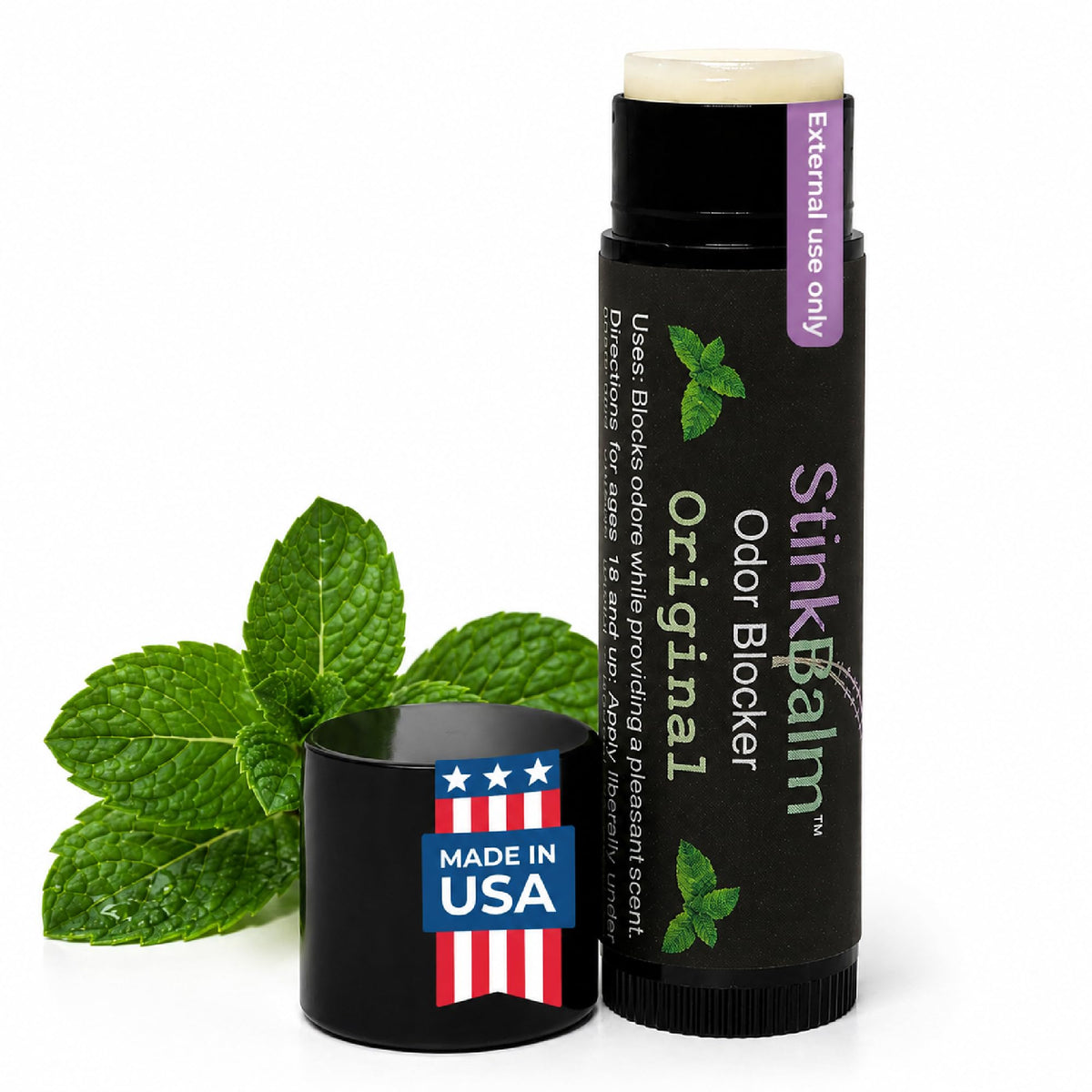 StinkBalm Original Under-Nose Odor Masking Balm front view