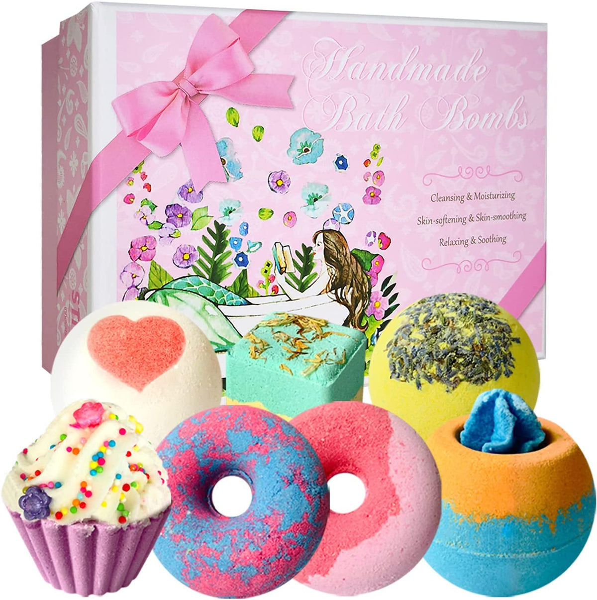 STNTUS INNOVATIONS Bath Bombs Gift Set with vibrant colours