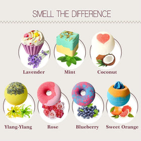 STNTUS INNOVATIONS bath bombs in assorted shapes and colours