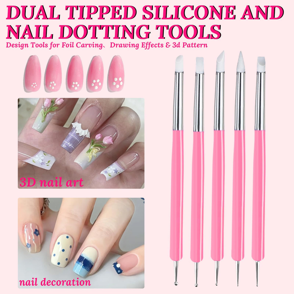 Storage box containing ESUOHYM nail art tools