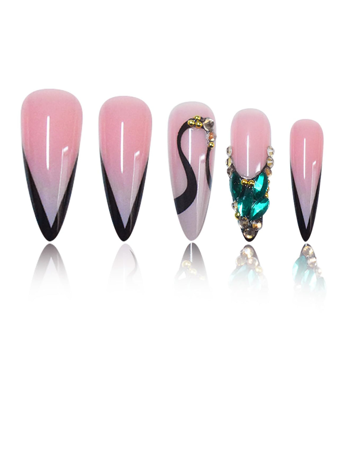 Storage box with SEENEEY press on nails and accessories