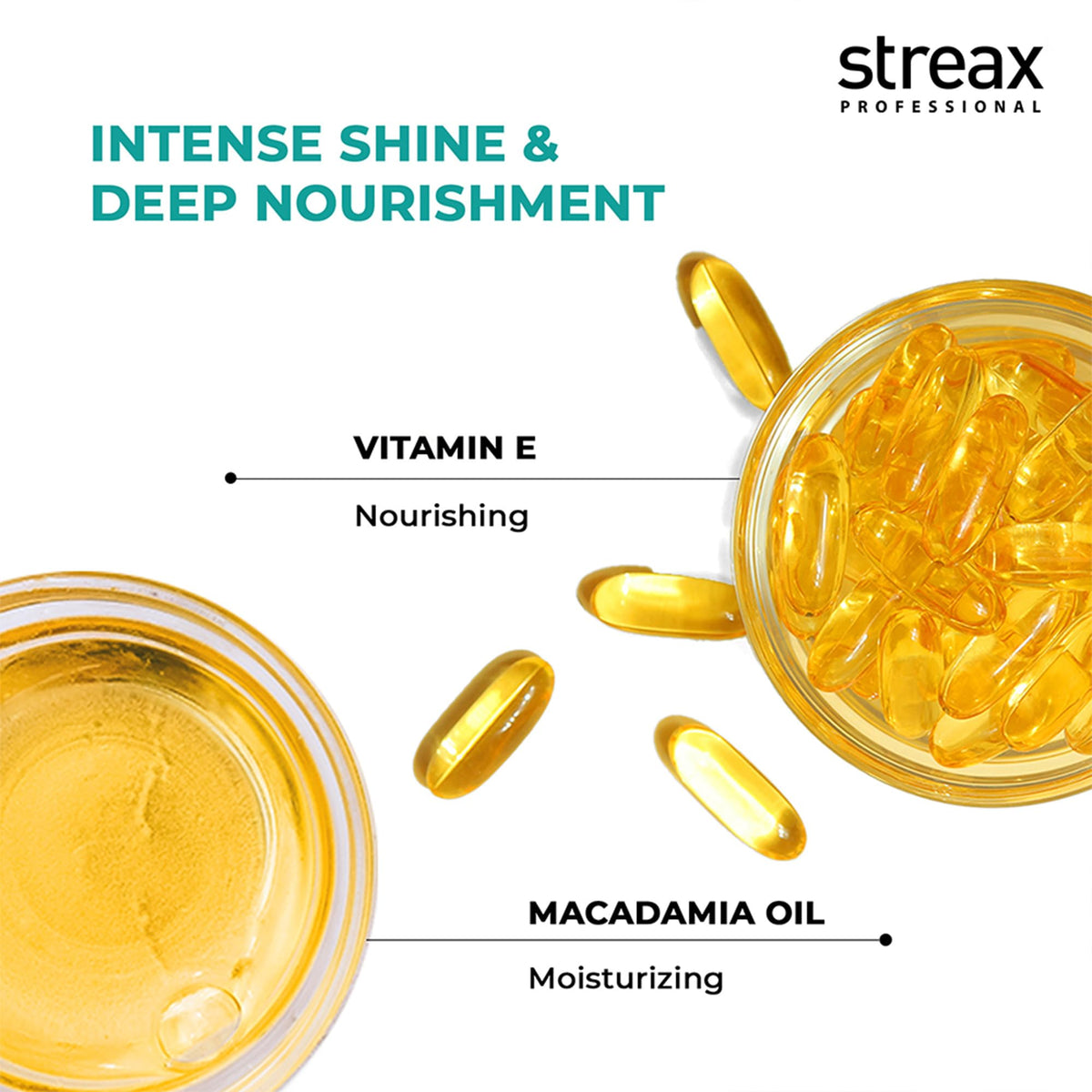 Streax Professional Vitariche Gloss Hair Serum 115ml on a vanity