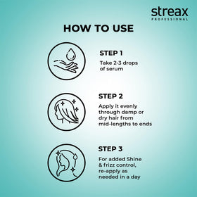 Streax Professional Vitariche Gloss Hair Serum 115ml with macadamia nuts