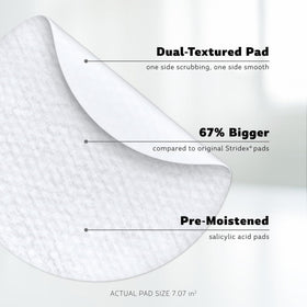 Stridex XL Face & Body Pads open with a pad lifted