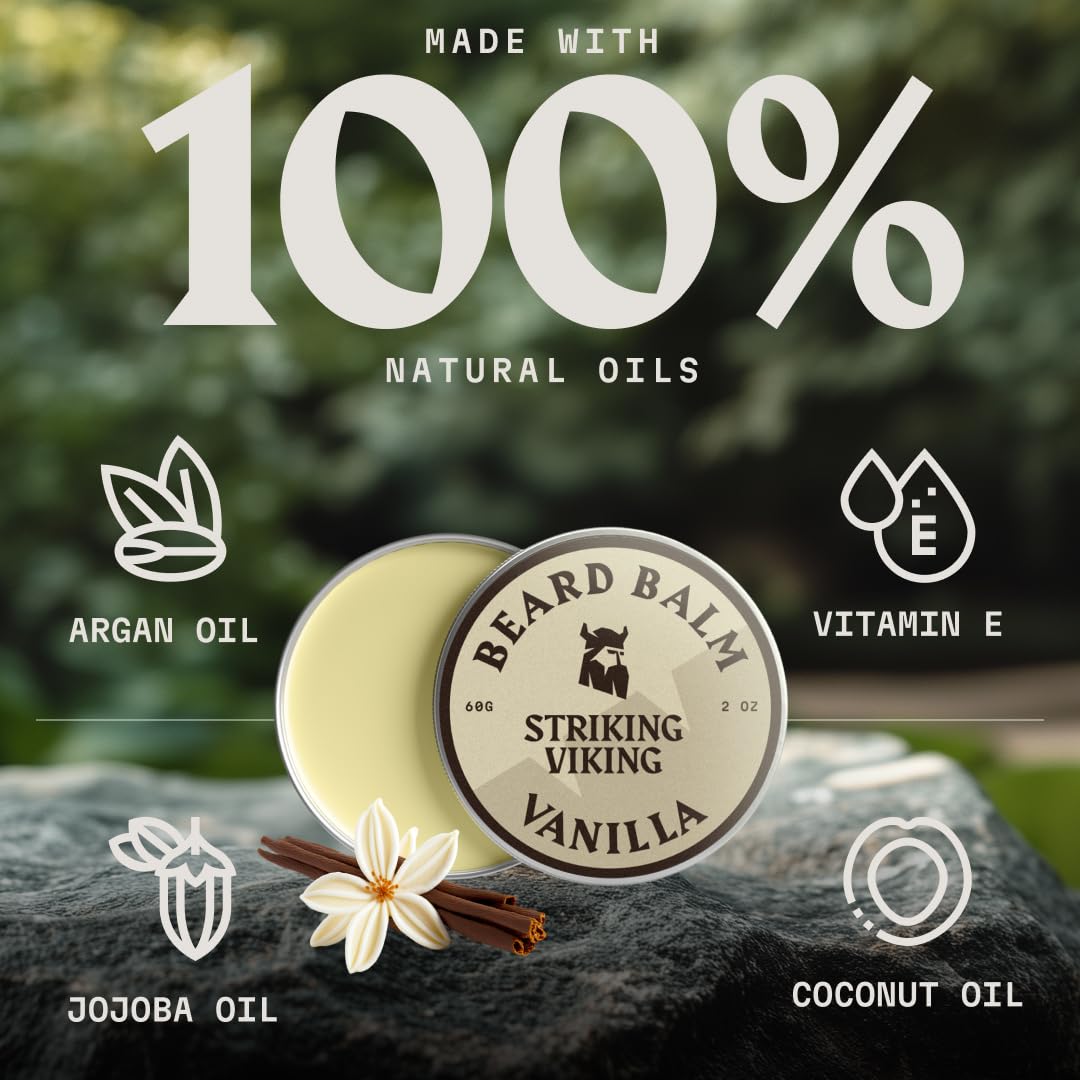 Striking Viking Beard Balm in a grooming kit