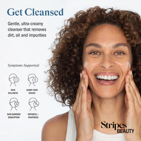 STRIPES Resting Clean Face Cleanser packaging side view