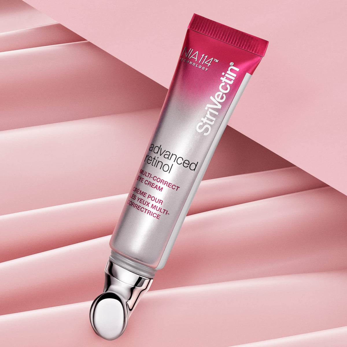 StriVectin Advanced Retinol Eye Cream in a bathroom setting