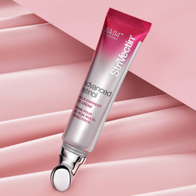 StriVectin Advanced Retinol Eye Cream in a bathroom setting