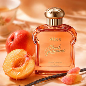 Sttes Peach Gummies Eau de Parfum 100ml back view showing ingredients