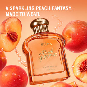 Sttes Peach Gummies Eau de Parfum 100ml bottle with cap on a white background