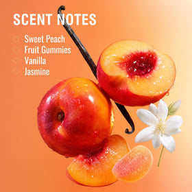 Sttes Peach Gummies Eau de Parfum 100ml lifestyle shot on a vanity