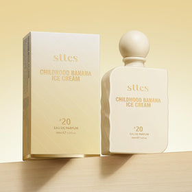 Sttes Perfume #20 bottle with fresh bananas and ice cream