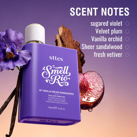 Sttes Smell Rio Eau De Parfum 100ml purple bottle side view