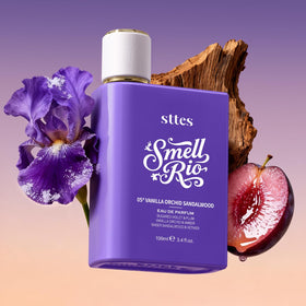 Sttes Smell Rio Eau De Parfum bottle with gold accents